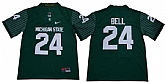 Michigan State Spartans 24 Le'Veon Bell Green Nike College Football Jersey